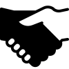 icono de apretón de manos