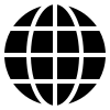 icono minimalista de un planeta